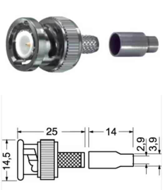 CONNETTORE-BNC-RG174-MASCHIO