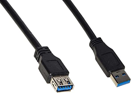 CAVO-USB-3.0-A-A-5MT-M/F-PROLUNGA-BK-IN-RAME