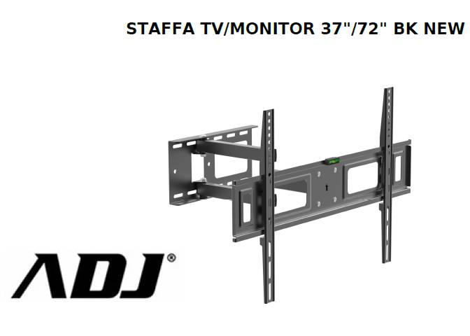 STAFFA-TV/MONITOR-37/72-BK-NEW-MAX-50KG-MAX-VESA-600*400-SNODO180?