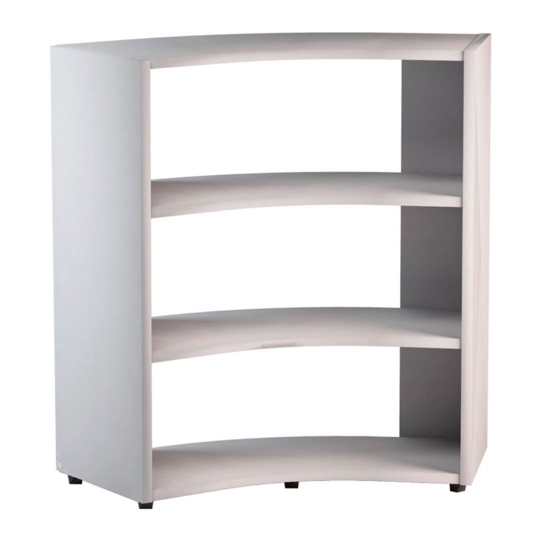 LIBRERIA ANGOLARE BIFACCIALE 45?IN NOBILITATO 125,8X44,50X81,50