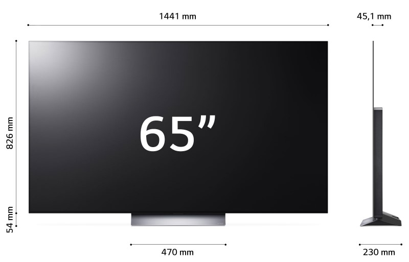 TV 65 OLED UHD SMART TV WIFI 4K DVB-T2 ALEXA GOOGLE OLED65C31 PIEDE