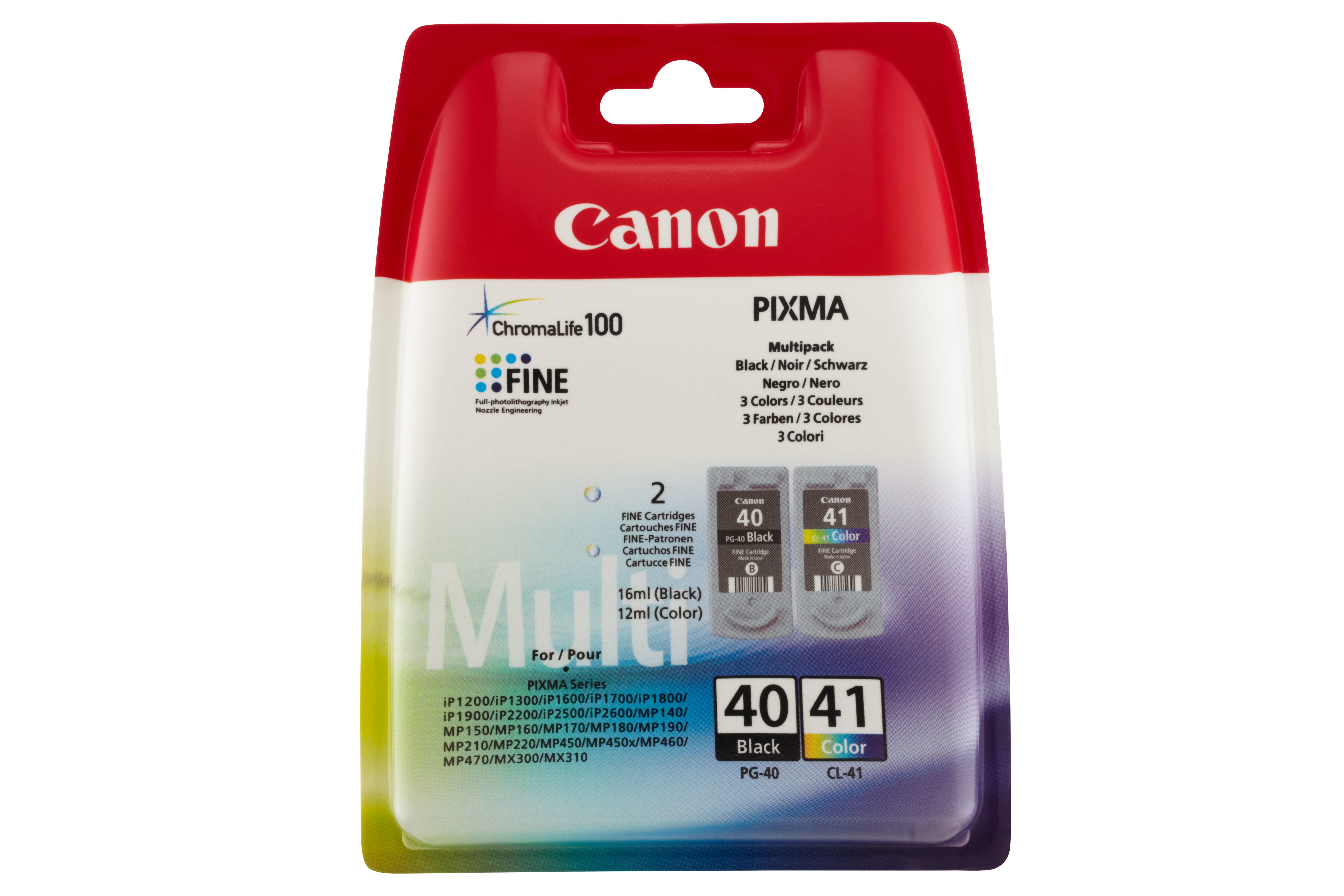 INK-CANON-PG40/CL41-CMYK-PIXMA-IP1200/1600/2200