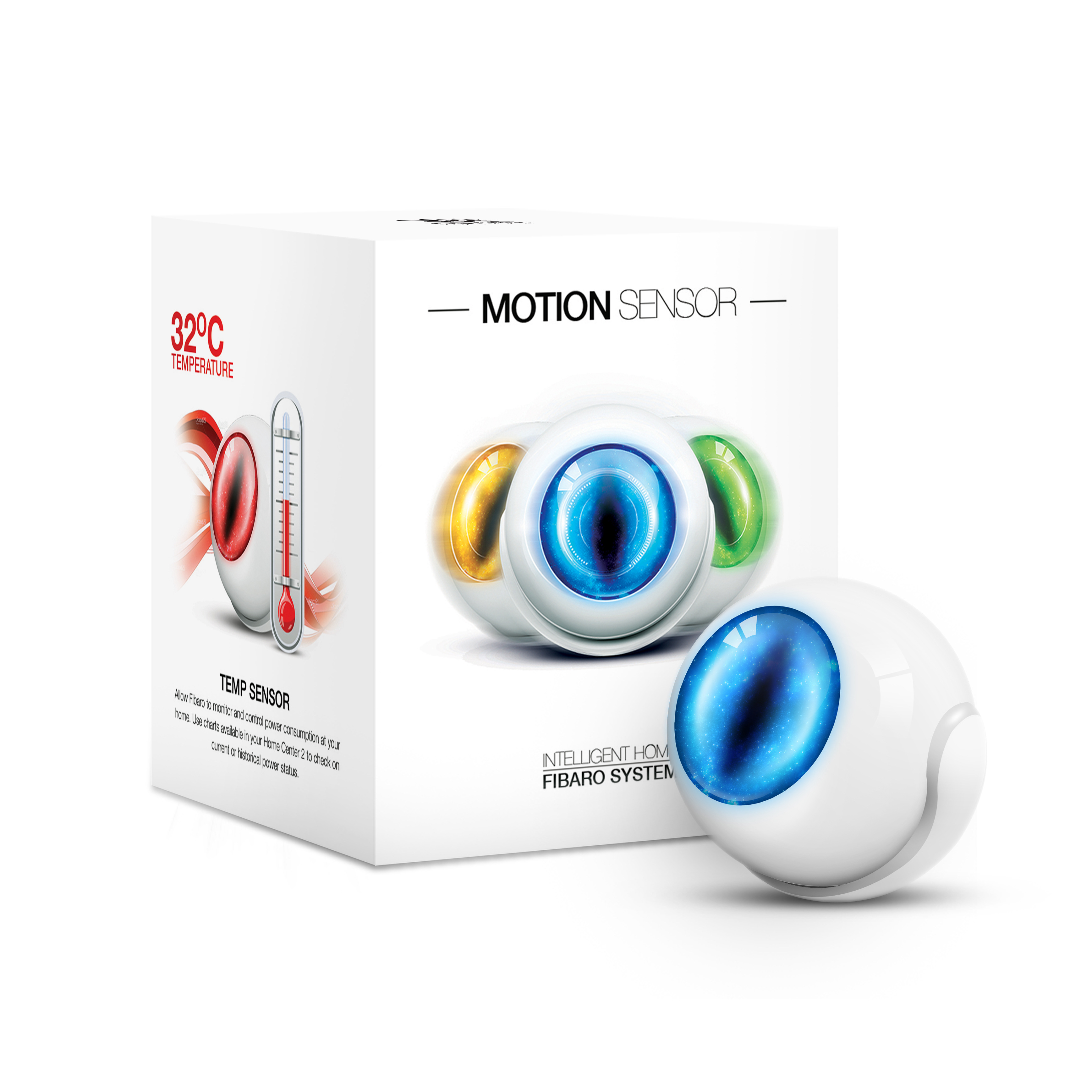 MOTION SENSOR Z-WAVE5 EU SENSORE MOVIMENTO LUCE E TEMP.