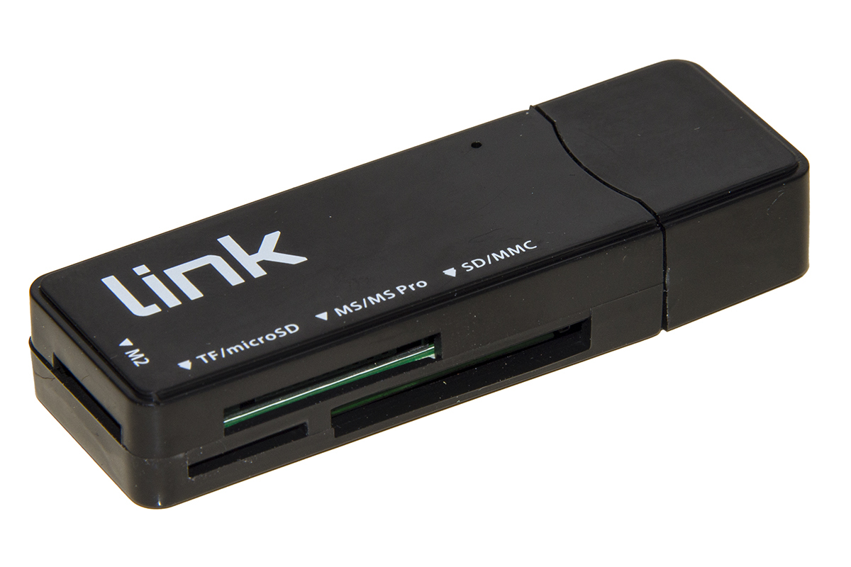 CARD-READER-ESTERNO-USB-3.0-BK-LINK-MICRODSD/SD/MMC/MS/MSPRO/MSDUAL