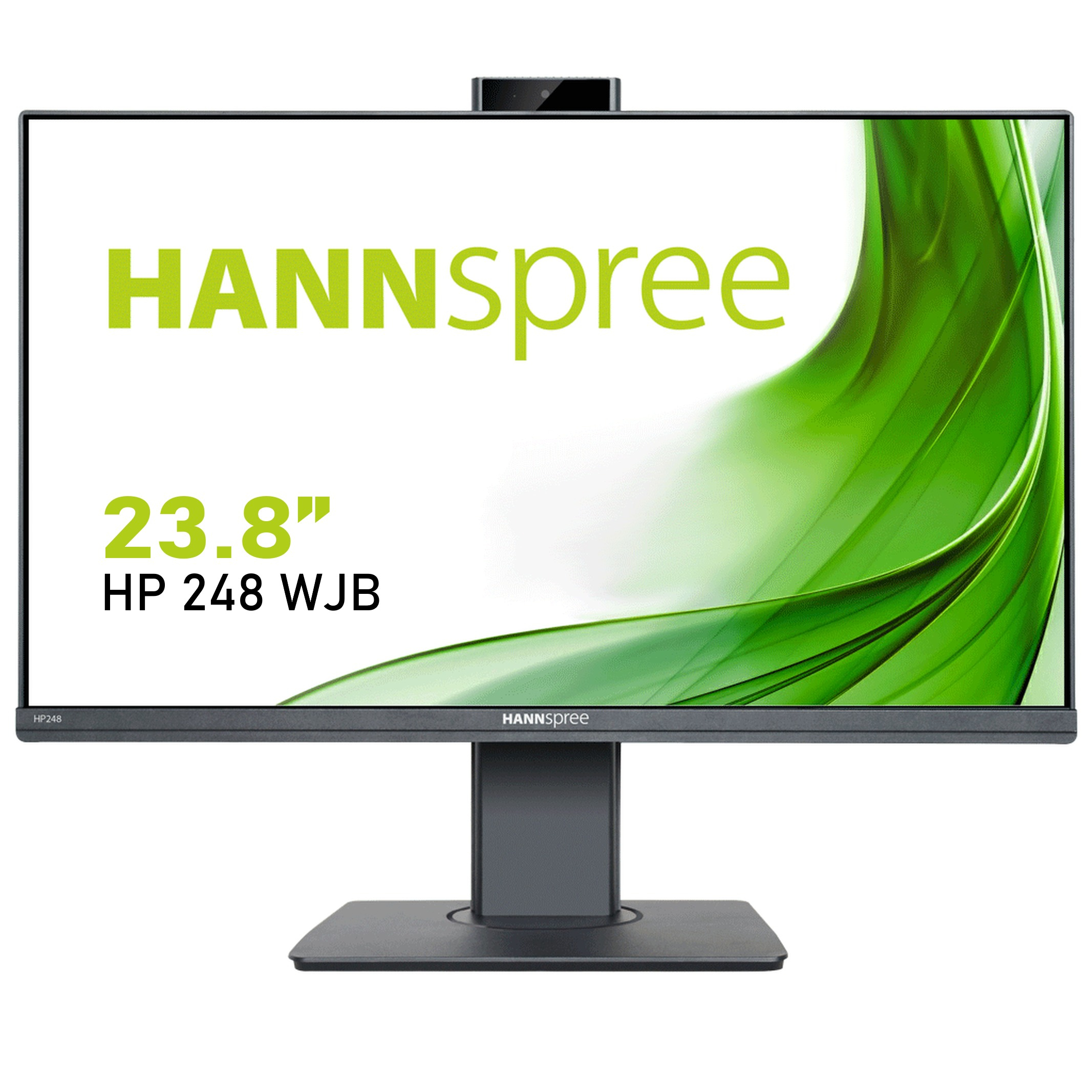 MON 23,8IPS LED VGA HDMI DP PIVOT HANNSPREE HP248WJB WEBCAMERA