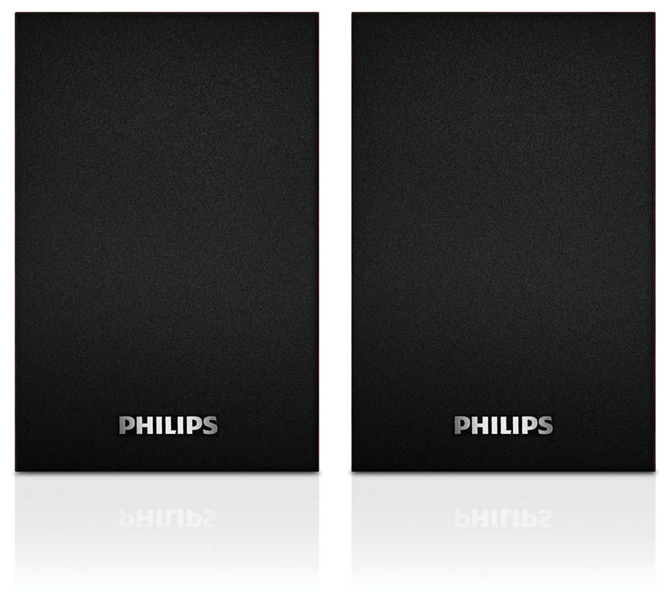 SPEAKER-PHILIPS-SPA20/00-7W-USB-COLORE-LEGNO-MARRONE
