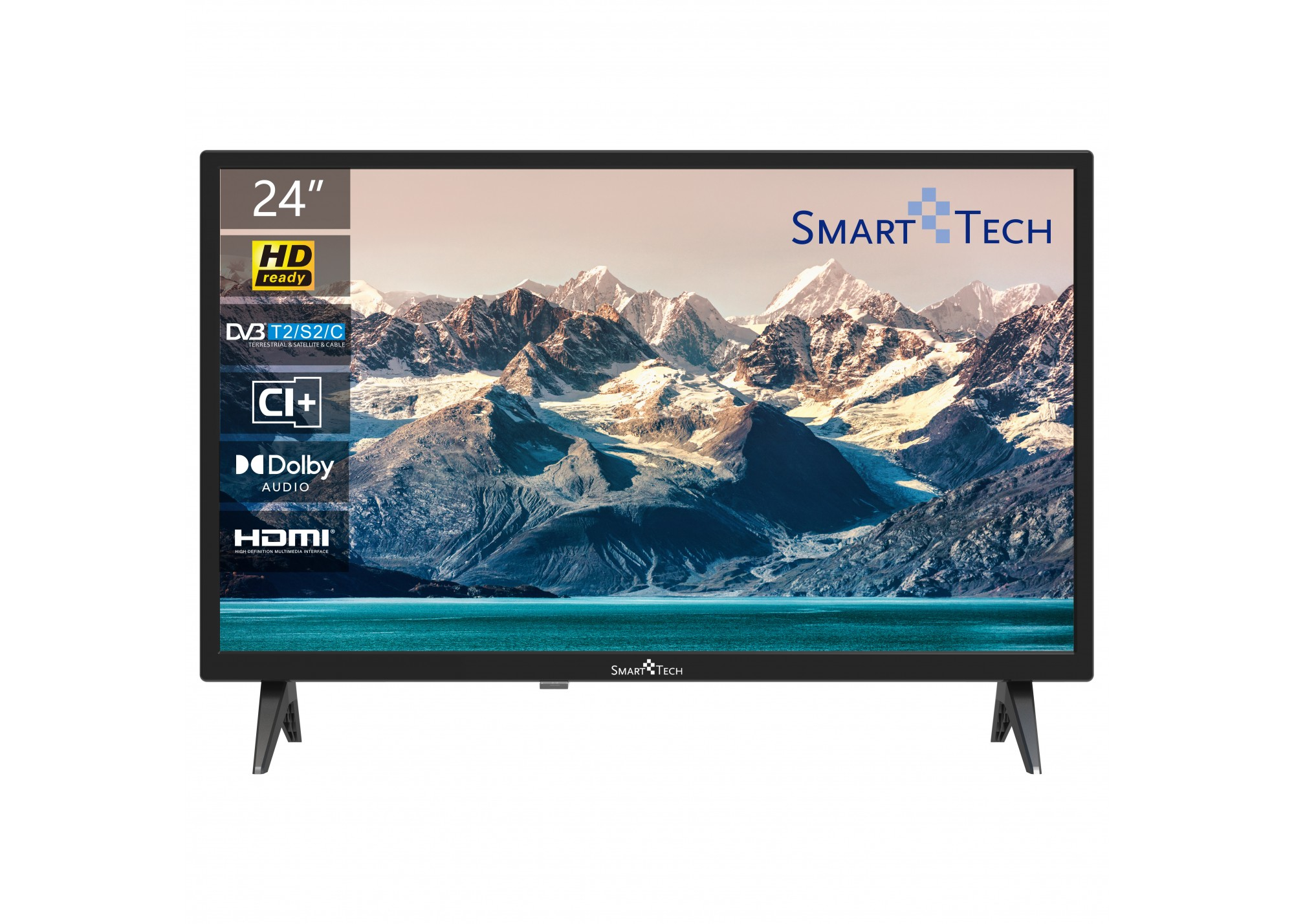 TV-24-SMARTECH-T2-DVBS2-HDMI-USB-HDMI-VESA--BONUS-TV-OK
