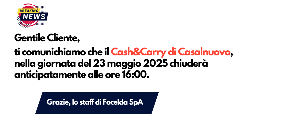 /News Cash&Carry Casalnuovo maggio 2025