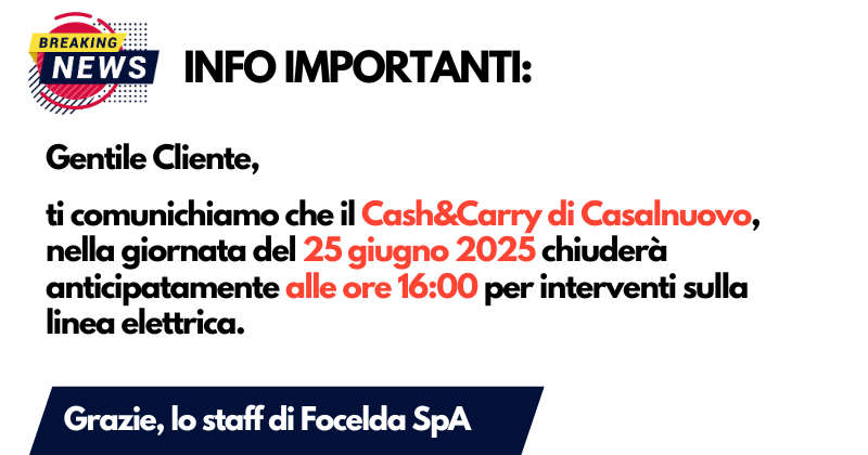 News Cash&Carry Casalnuovo
