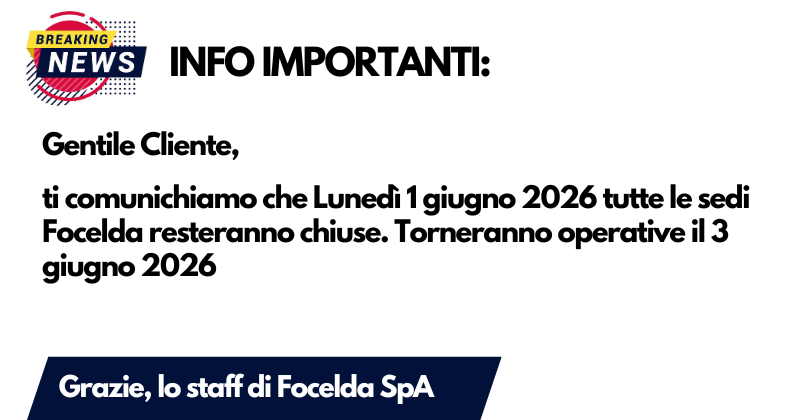 News Chiusura 1 giugno 2026