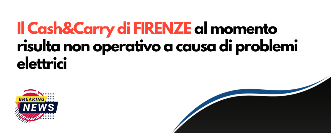 Avviso Cash&Carry Firenze