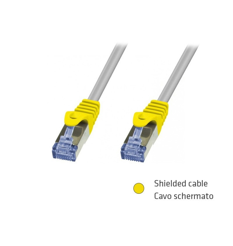 CAVO RETE FTP CAT.5E 0,5MT SL SCHERMATO ADJ