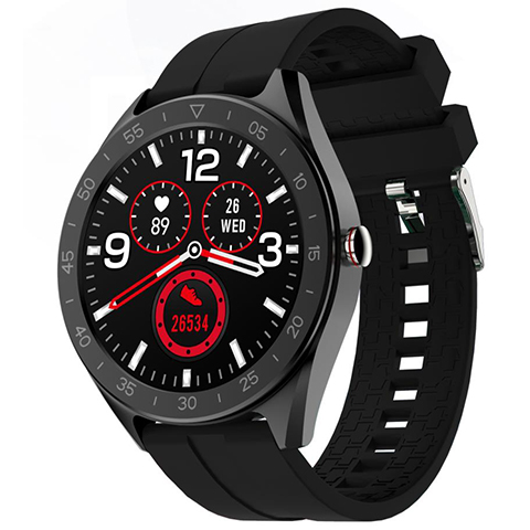 LENOVO Smartwatch R1 Display 1.3" Bluetooth per Fitness - Con Pedometro e Cardiofrequenzimetro - Nero