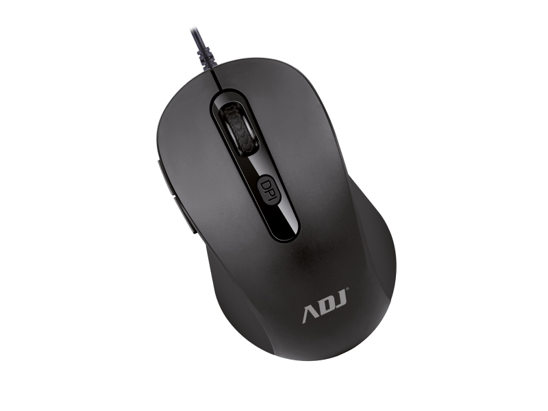 Mouse USB ADJ MO136 6D Pure Evo - Tecnologia Ottica - Risoluzione: 1200/1800/2400/3600 DPI - Con scatola di cartone - Colore Nero