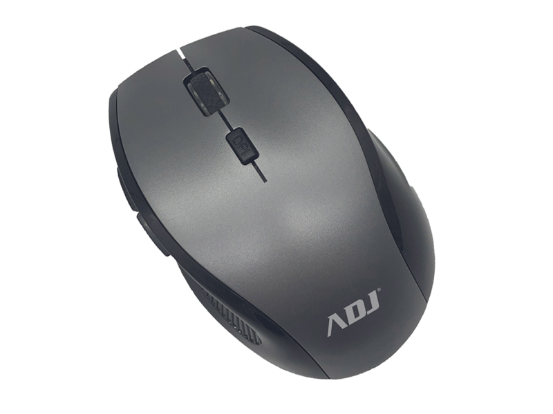 Mouse Wireless ADJ MW138 6D Tracer Mouse - Tecnologia Ottica - Risoluzione: 800/1200/1600 DPI - Mini Ricevitore Incluso - Colore Grigio