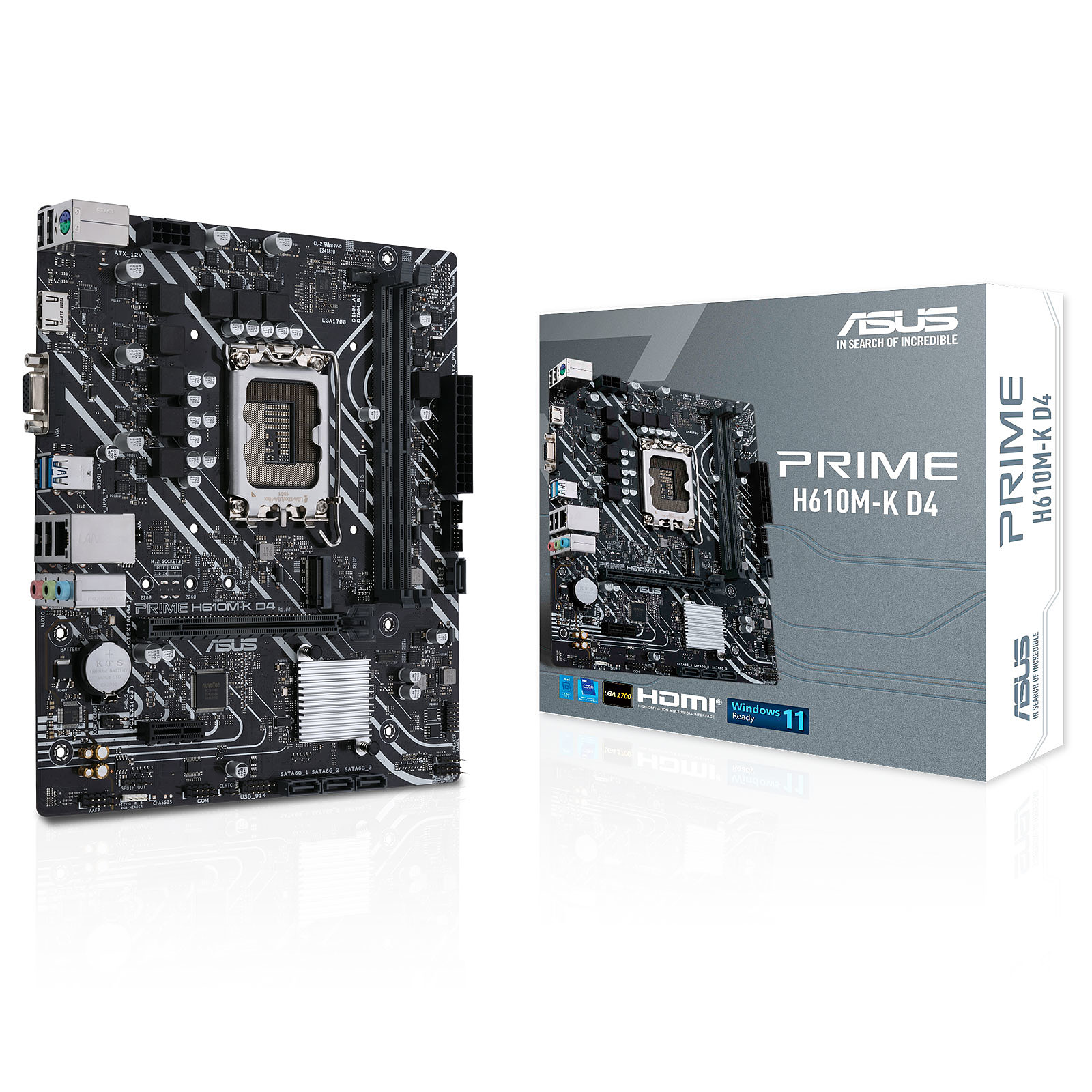 ASUS PRIME H610M-K D4 Intel H610 LGA 1700 micro ATX