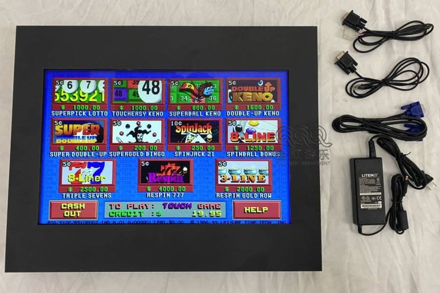 Monitor Touch Capacitivo Industriale adj da 21.5" con led trimmerable RGB ideale per Totem e Videoslot