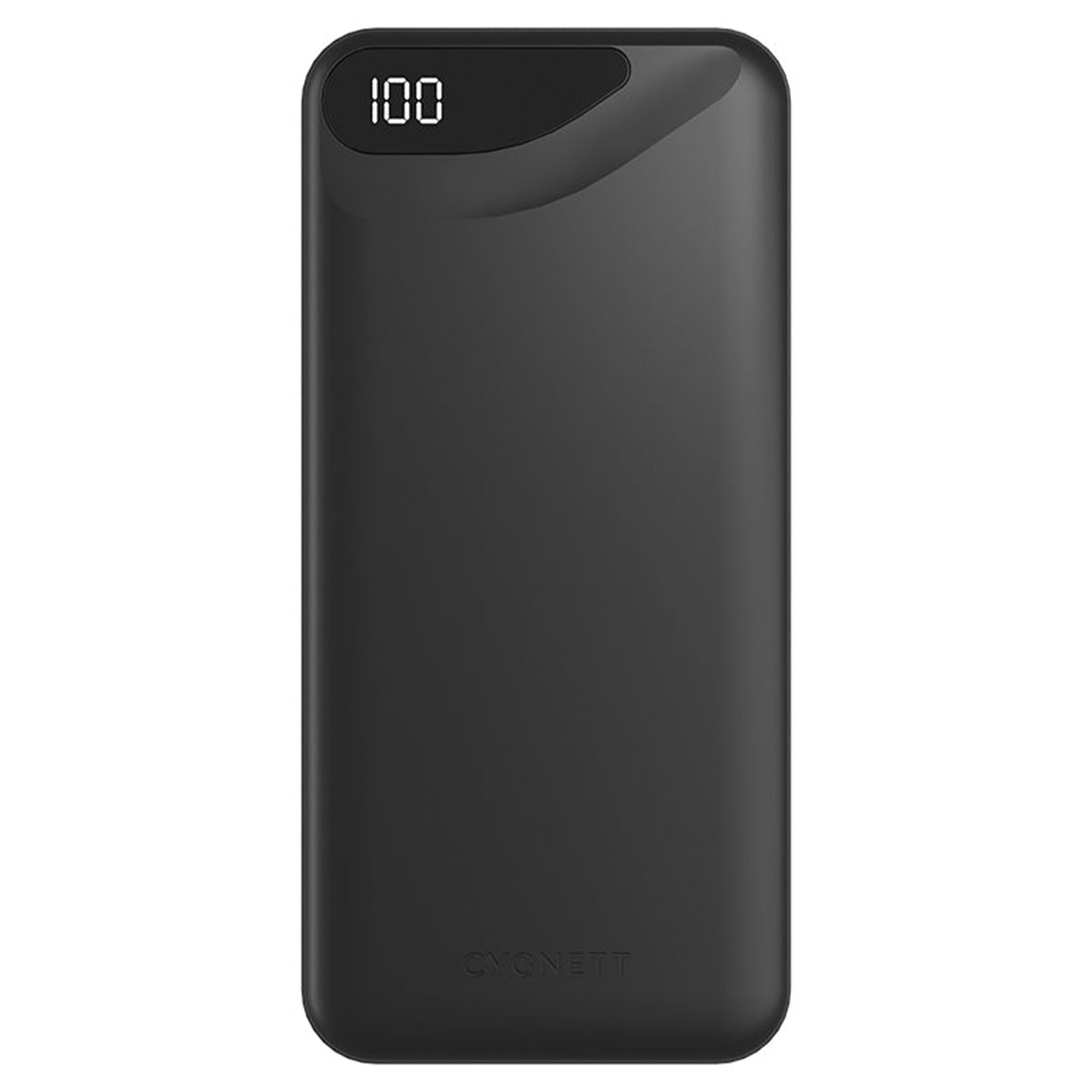 Cygnett Ppwer Bank 10000MAH Nero 3 DEVICE 1 USB-C 2 USB-A DISPLAY 