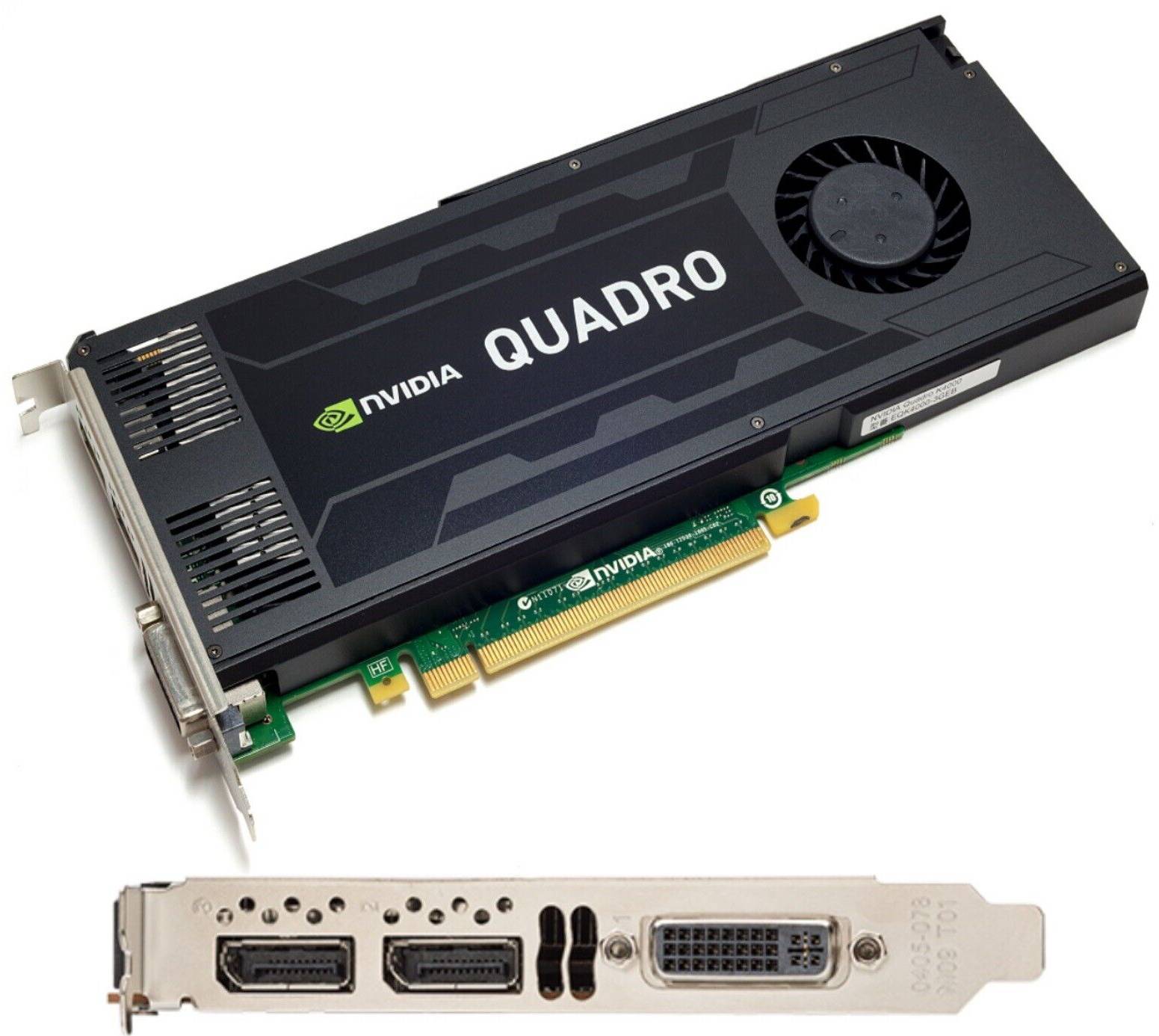 vga usata ricondizionata Nvidia Quadro K4200 4gb ddr5  dvi-i  dl + 2x dp 1.2  pci-e