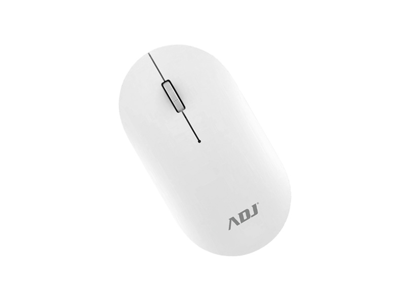 Mouse Wireless ADJ 3D Egg Mouse - Tecnologia Ottica - Risoluzione: 1000 DPI - Mini Ricevitore Incluso - Colore Bianco