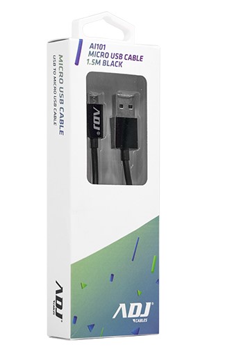 cavo usb 2.0 A-Micro a 1,5mt colore nero