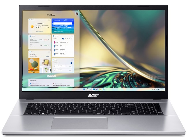Notebook Acer Aspire 3  lcd  17,3" full hd  cpu Intel i7-1255U  ram 16gb  ssd 1tb  Windows 11 colore Silver