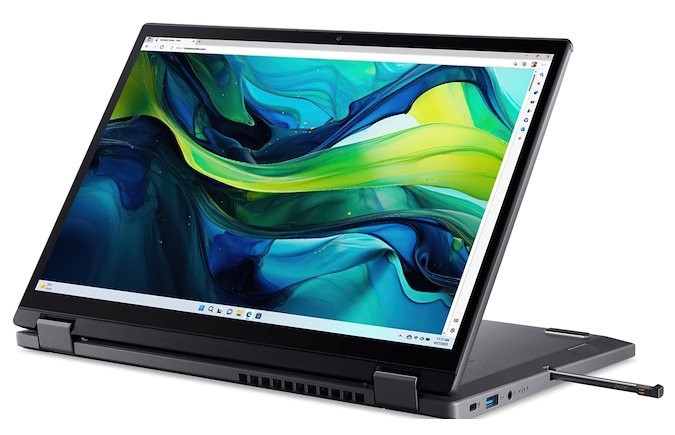 Notebook Convertibile Acer Aspire Spin 14 lcd Touch 14" full hd  cpu Core 5 120U  ram  16gb  ssd 512gb  Windows 11 Professional