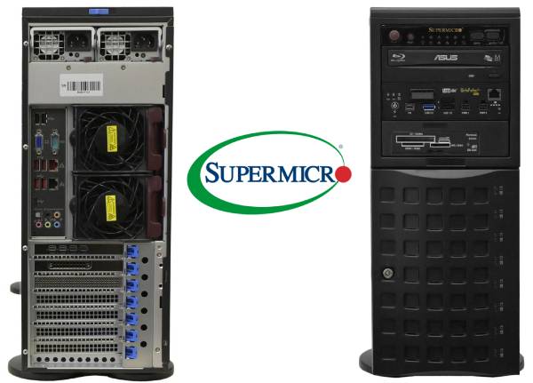WorkStation Tower SuperMicro Forensic cto Lab SPM  cpu Intel Xeon W73465X ram 64GB ssd 3.8TB vga NVIDIA RTX 2000 Ada 16GB GDDR6 (PCIe 4.0) PSU 1230W ridondante Windows 11 Professional