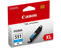Canon CLI-551XL C w/sec cartuccia inchiostro 1 pz Originale Resa elevata (XL) Ciano per foto