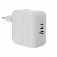 HYPER HJ1003WHWWGL Caricabatterie per dispositivi mobili Computer portatile, Smartphone, Tablet Bianco AC Ricarica rapida Interno