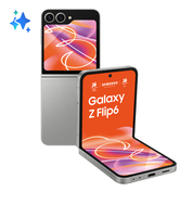 Samsung Galaxy Z Flip6 Smartphone AI, 256GB, RAM 12GB, Display 3,4" SAMOLED/6,7" Dynamic AMOLED 2X, Silver Shadow