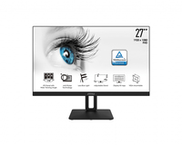 MSI PRO MP271 Eye Care Monitor 27", Full HD, tecnologia di riduzione della luce blu e anti-sfarfallio, anti-riflesso, MSI Kit Display, supporto per montaggio VESA, altoparlanti incorporati